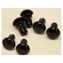 PYRAMID PLASTICS Push Rivets Black Plastic | 08006 pyr_08006 ピラミッドプラスチック その他外装関連パーツ バイク Universal