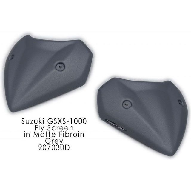 ピラミッドプラスチック Suzuki GSX-S 1000 Fly Screen Matte Grey （Matte Fibroin Grey） 2015＞ ｜ 207030D pyr_207030D PYRAMID PLASTICS スクリーン関連パ…