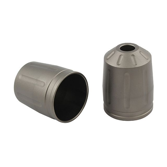 POSH Faith ウルトラヘビーバーエンドタイプ2 M6用補修部品：アウターカバーのみ カラー マットチタン ・033679-21-10 メーカー在庫あり ポッシュフェイス ハンドル補修パーツ バイク 汎用(2)