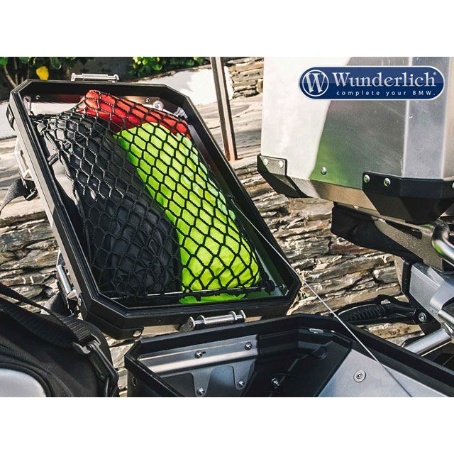 Wunderlich ラゲッジネット BMW純正 アルミパニアケース用（ブラック） W20572-000 ワンダーリッヒ ツーリングギア・その他ツーリング用品 バイク