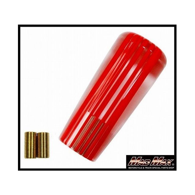 【正規品】MADMAX レトロ ストライプシフトノブ 100mm レッドライン MM75-0010-RD マッドマックス トラック用品 車 自動車