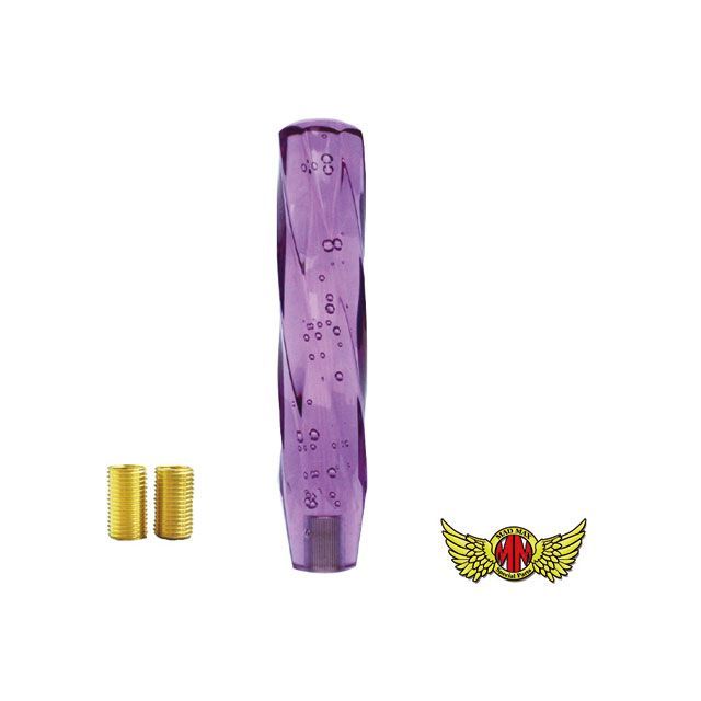 【正規品】MADMAX ツイストシフトノブ 泡 250mm パープル 変換アダプター付き MM75-0029-PU マッドマックス トラック用品 車 自動車