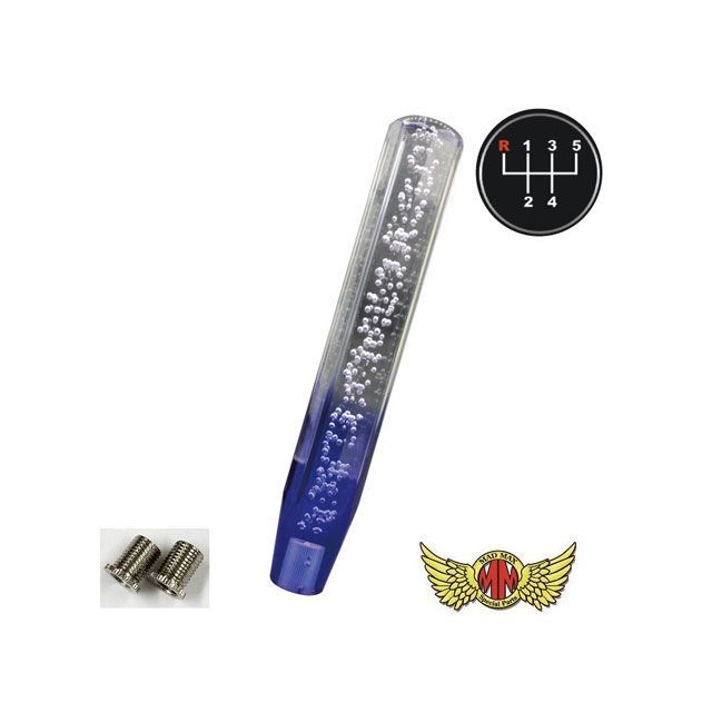 【正規品】MADMAX クリスタルシフトノブ 泡 300mm クリア/ブルー 変換アダプター付き いすゞ 07エルフ用 MM75-14714-CLB マッドマックス トラック用品 車 自動車