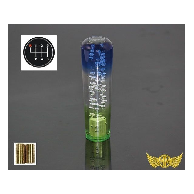 【正規品】MADMAX カラーリング シフトノブ 泡 グラデーション 200mm ブルー/グリーン UD ビックサム UD ファインコンドル用 MM75-16816-BCG マッドマックス トラック用品 車 自動車