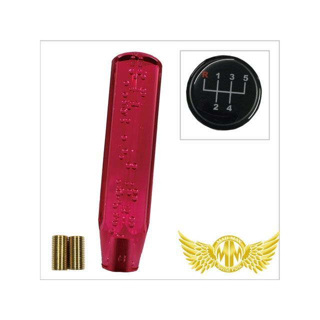 【正規品】MADMAX クリスタル シフトノブ 泡 200mm レッド いすゞ 07エルフ用 MM75-17717-RD マッドマックス トラック用品 車 自動車