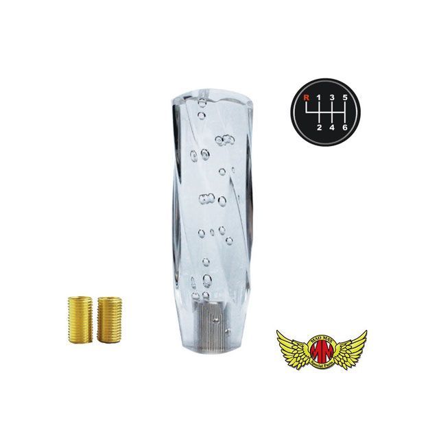 MADMAX ツイストシフトノブ 泡 150mm クリア 変換アダプター付き UD ビックサム UD ファインコンドル用 MM75-28828-CL マッドマックス トラック用品 車 自動車