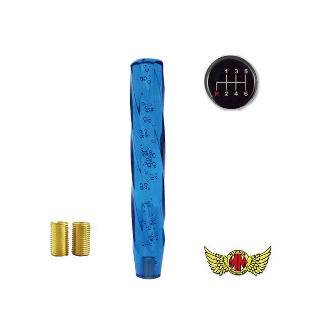 【正規品】MADMAX ツイストシフトノブ 泡 300mm ブルー 変換アダプター付き 日野レンジャープロ用 MM75-30230-BL マッドマックス トラック用品 車 自動車