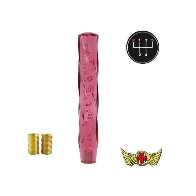 【正規品】MADMAX ツイストシフトノブ 泡 300mm レッド 変換アダプター付き いすゞ 07エルフ用 MM75-30730-RD マッドマックス トラック用品 車 自動車
