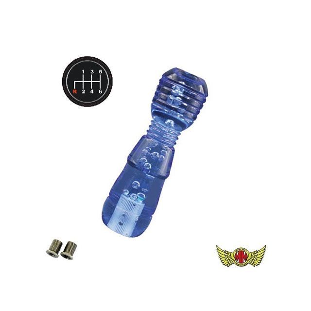 【正規品】MADMAX DENMAシフトノブ 泡 150mm 変換アダプター付き ブルー 日野レンジャープロ用 MM75-31231-BL マッドマックス トラック用品 車 自動車