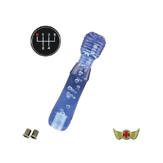 【正規品】MADMAX DENMAシフトノブ 泡 200mm 変換アダプター付き ブルー いすゞ 07エルフ用 MM75-32732-BL マッドマックス トラック用品 車 自動車