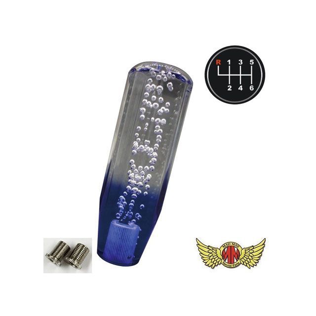 【正規品】MADMAX クリスタルシフトノブ 泡 150mm クリア/ブルー 変換アダプター付き UD ビックサム UD ファインコンドル用 MM75-3803-CLB マッドマックス トラック用品 車 自動車