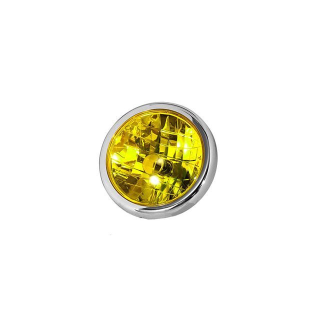 Sea Tac モンキー用 マルチリフレクターヘッドライトレンズ＆リム カラー イエロー ca0675 田中商会 ヘッドライト・バルブ バイク 12Vモンキー