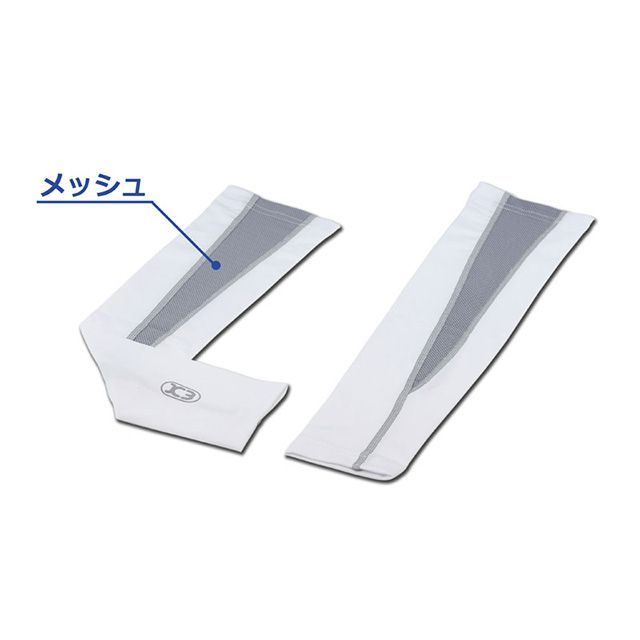 K3 K3 アームスリーブ（ホワイト メッシュ） サイズ メンズF ZK3-30004W K3 その他アパレル バイク