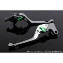 SPEEDRA アジャストレバー 3D可倒式(レバー本体カラー:シルバー) アジャスターカラー グリーン LVDG078SR-GN SPEEDRA レバー バイク ADV150