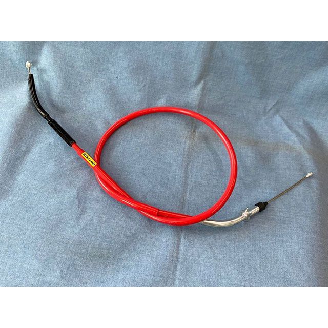 【メーカー直送】power-craf ロングクラッチワイヤー（レッド） PC-22870CL 力造 ハンドルケーブル・ホ..
