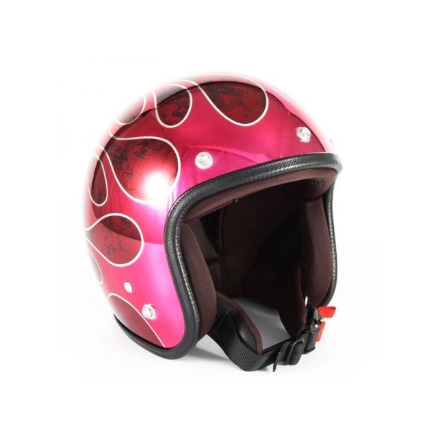 72JAM FLAMES T-2 カラー レッド JCP-45 72ジャムジェット ジェットヘルメット バイク