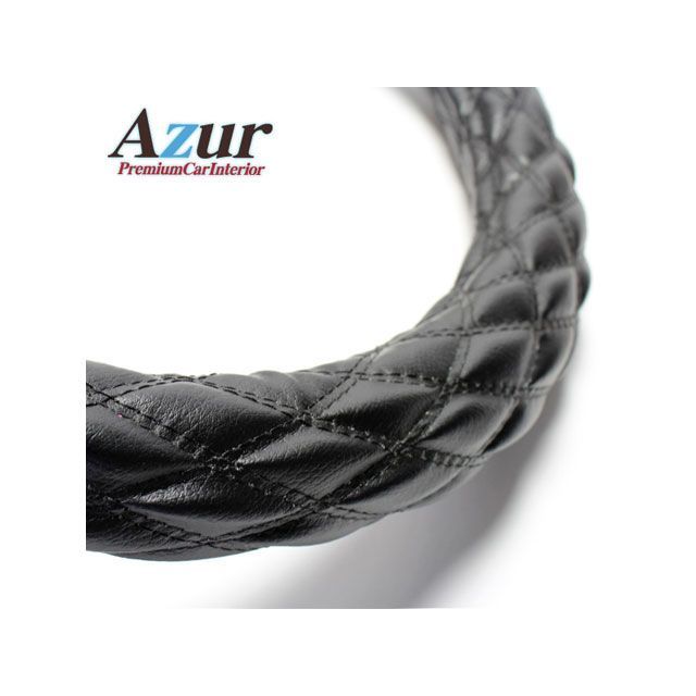 Azur ハンドルカバー ティアナ ソフトレザーブラック Mサイズ （外径約38〜39cm） 日産 NISSAN XS59A24A-M-011 アズール 内装パーツ・用品 車 自動車