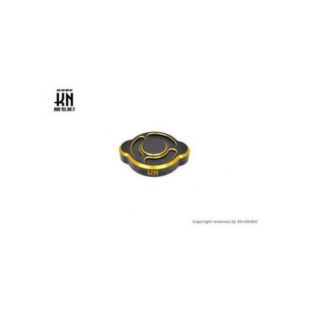 kn926 アルミCNC ラジエーターキャップ【水冷車両バイク全般】Mブラック/ゴールド KN-RC-BKGD メーカー..