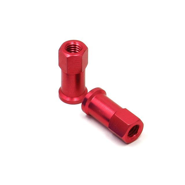 DRC アルミ クイックリリースナット カラー レッド F7430 メーカー在庫あり ディーアールシー エアバルブ関連パーツ バイク 汎用