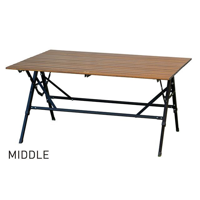 【ポイント最大19倍】キャンパルジャパン 3ハイ&ローテーブルロング(ダークブラウン×ブラック) ogawa通販格安セール情報 楽天 通販