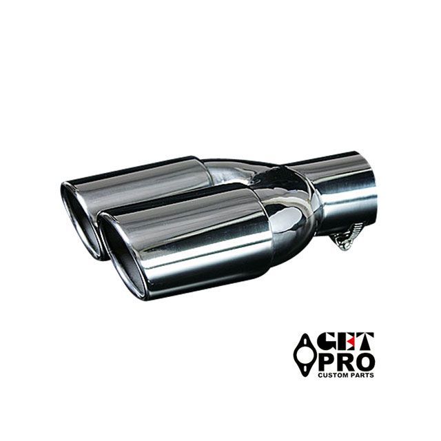GET-PRO マフラーカッター 2本出し シルバー 汎用品（GTPAX8381）ゲットプロ GTPAX8381 メーカー在庫あ..