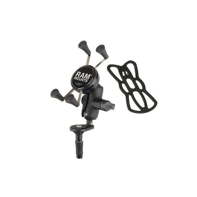 RAM MOUNTS Xグリップ＆ステムマウント スマートフォン用 テザー付 RAM-B-176-A-UN7U メーカー在庫あり..