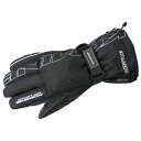 KOMINE GK-132 レインオーバーグローブ カラー ブラック/シルバー サイズ M ・06-132 コミネ レイングローブ バイク