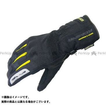 送料無料 コミネ KOMINE ウインターグローブ GK-766 GTX ウインターグローブ-ヴェロニカ ブラック/イエロー 3XL