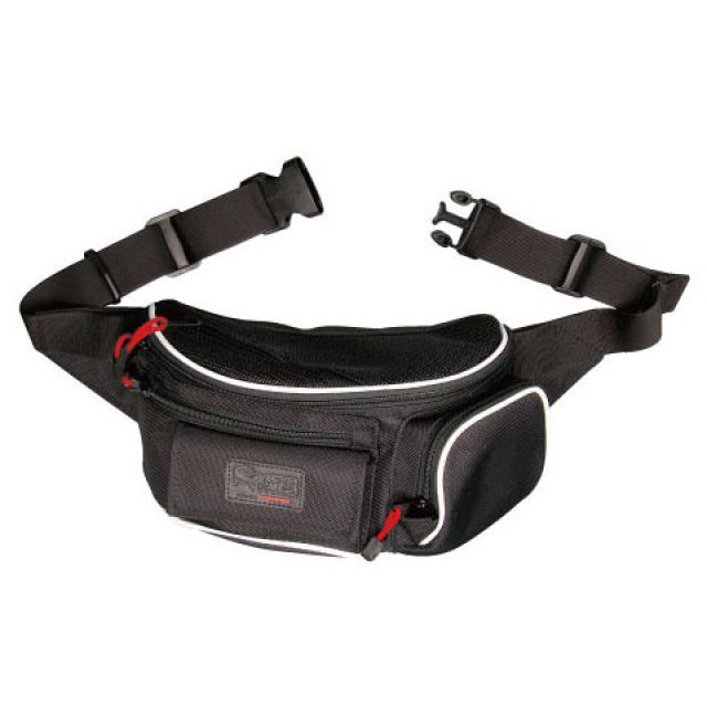 KOMINE SA-228 ツーリングウエストバッグ3D（ブラック） ・09-228 コミネ ツーリング用バッグ バイク