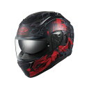 OGK KABUTO KAMUI-3 TRUTH(カムイ・3 トゥルース) フラットブラック/レッド サイズ XL/61-62cm メーカー在庫あり オージーケ...