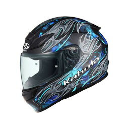 オージーケーカブト SHUMA FLAME（シューマ フレイム） ブラック/ブルー サイズ：L/59-60cm OGK KABUTO フルフェイスヘルメット バイク