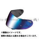 OGK KABUTO CF-1Wミラーシールド カラー ブルーミラー オージーケーカブト ヘルメットシールド バイク(2)