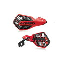 ACERBIS AC-24296 X-FUTURE HANDGUARDS(レッド×ブラック) AC-24296RD/BK アチェルビス ハンドル周辺パーツ バイク 汎用