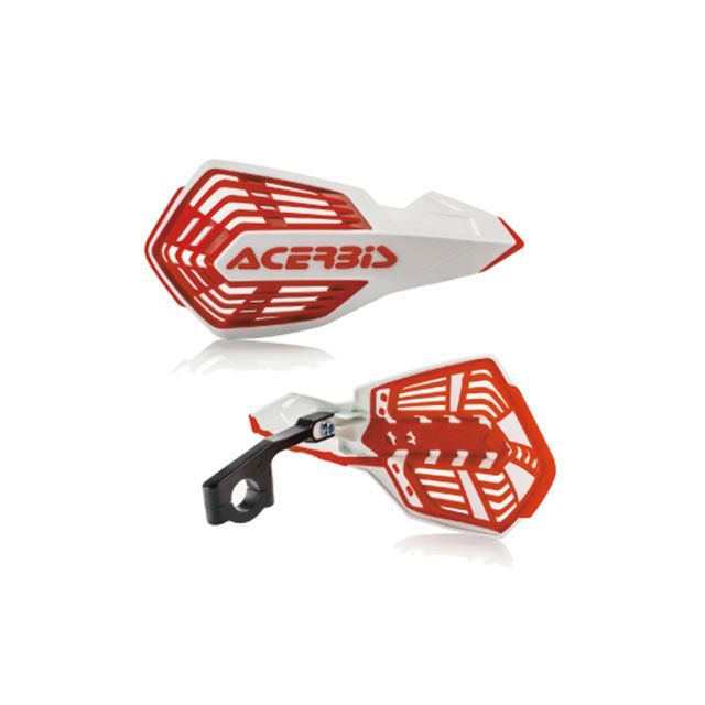 ACERBIS AC-24296 X-FUTURE HANDGUARDS（ホワイト×レッド） AC-24296WH/RD アチェルビス ハンドル周辺..
