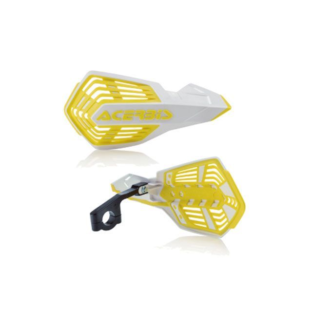 ACERBIS AC-24296 X-FUTURE HANDGUARDS（ホワイト×イエロー） AC-24296WH/YL アチェルビス ハンドル周..
