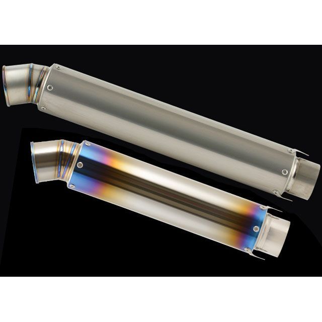 NITRO RACING 4in1機械曲げチタンEXマフラー（ロングテール） Φ85 ストレイトチタンサイレンサー 320mm V2 EX-04STUKT2-V1 ナイトロレーシング マフラー本体 バイク GPZ900R/750R