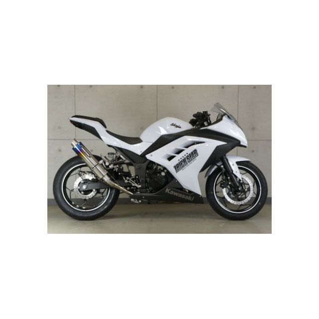 TRICKSTAR レーシングスリップオンマフラー 焼チタン RSS-015D-0YTESC トリックスター マフラー本体 バイク Ninja250/Ninja300
