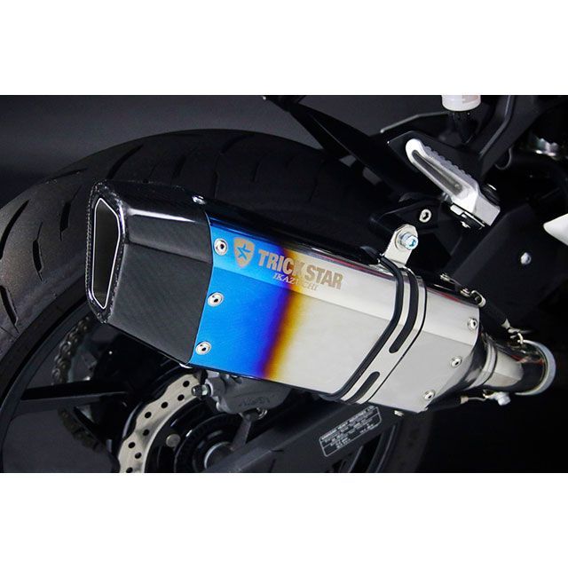 TRICKSTAR レーシングスリップオンマフラー パニア非対応 IKAZUCHI 焼ステンレスカーボン RSTU-018C-L4YS トリックスター マフラー本体 バイク Ninja 1000SX