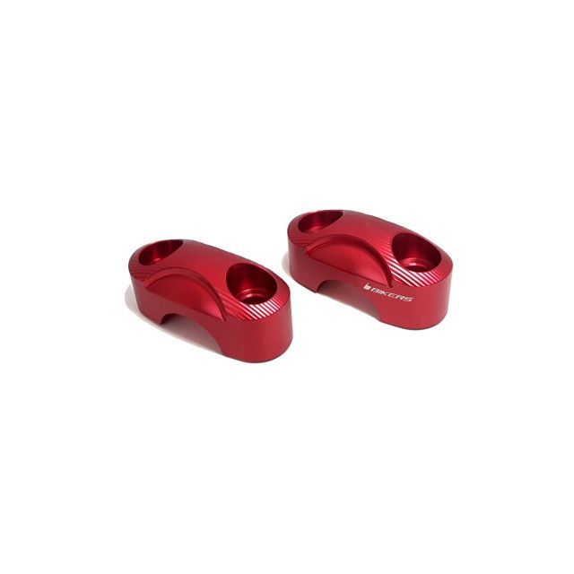 バイカーズ ハンドルバークランプ22.2mm カラー：レッド H0411-RED BIKERS ハンドル周辺パーツ バイク