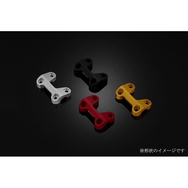 BIKERS ハンドルバークランプ22.2mm カラー シルバー H0393-SLV バイカーズ ハンドル周辺パーツ バイク
