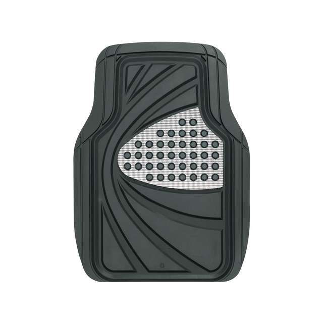 BONFORM デザインラバーマット48x65cm（フロント1枚）SI（6449-01SI） 6449-01SI メーカー在庫あり ボンフォーム 内装パーツ・用品