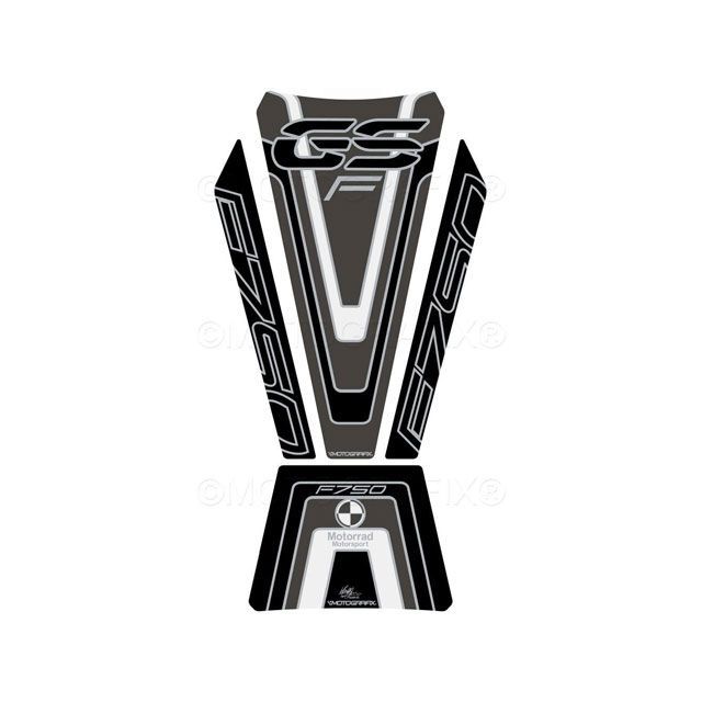 MOTOGRAFIX タンクパッド グレー/ブラック MT-TB042EK モトグラフィックス タンク関連パーツ バイク F7..