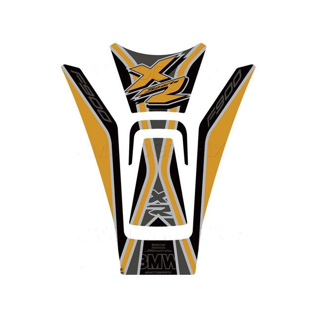 MOTOGRAFIX タンクパッド ゴールド/グレー/ブラック MT-TB048AK モトグラフィックス タンク関連パーツ ..