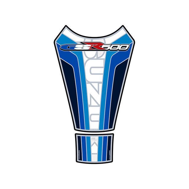 MOTOGRAFIX タンクパッド ブルー/ホワイト MT-TS032BW モトグラフィックス タンク関連パーツ バイク GSR600