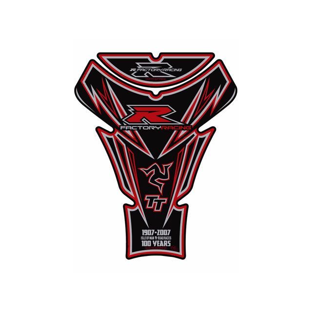 MOTOGRAFIX タンクパッド ブラック/レッド MT-TS030KR モトグラフィックス タンク関連パーツ バイク GSX-R1000