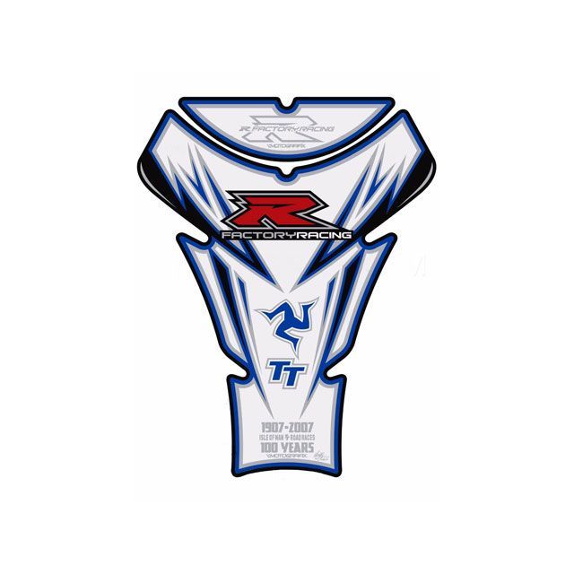 MOTOGRAFIX タンクパッド ホワイト/ブルー MT-TS030WB モトグラフィックス タンク関連パーツ バイク GSX-R1000