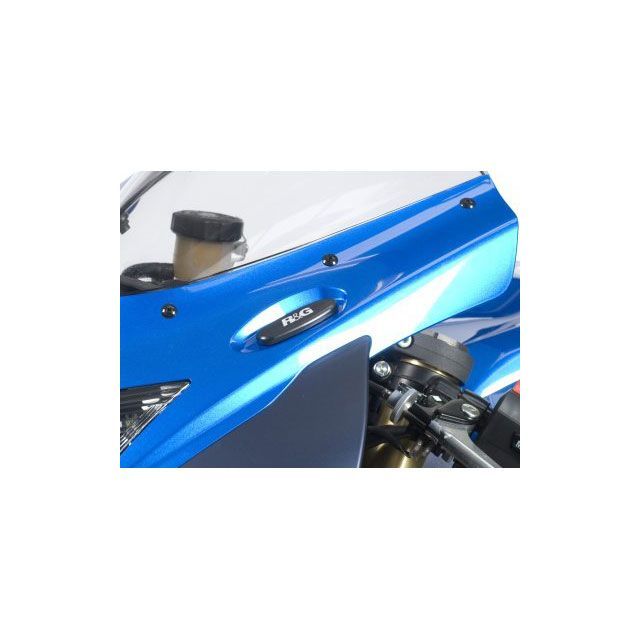 R&G ミラーブランキングプレート ブラック RG-MBP0012BK アールアンドジー その他ハンドル関連パーツ バイク GSX-R600/750 L1-L5