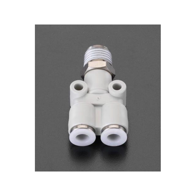 ESCO 4mmxR 1/8” Y型ユニオン（ねじ付） EA140HA-41 メーカー在庫あり エスコ 作業場工具