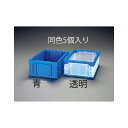 ESCO 530x366x205mm/31.7L 折畳コンテナ(透明/5個) EA506AA-37A エスコ 作業場工具 バイク 車 自動車 自転車(4)