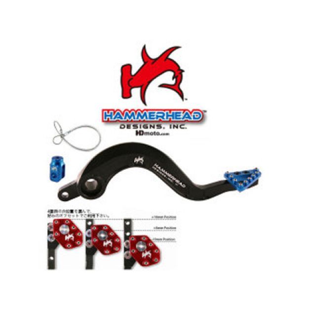 HammerHead ブレーキペダル ラージアルミティップ カラー ブラック 02-0223-20 ハンマーヘッド ペダル バイク YZ450F